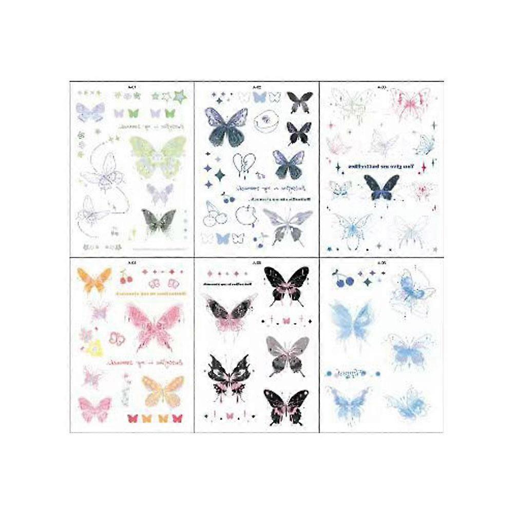 Butterfly Temporary Tattoo Sticker SelfAdhesive Long Lasting Sticker