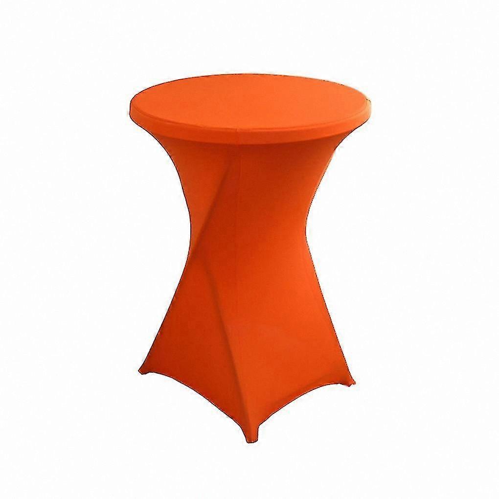 Durable Polyester Elastic Round Tablecloth, Resists Wear and Dust