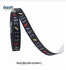 Back to School Ribbon: 10 Yard Pencil Print Polyester Craft Ribbon with Wired Edges for Teachers - Classroom Door Wreath Bows Present Wrapping Supplie