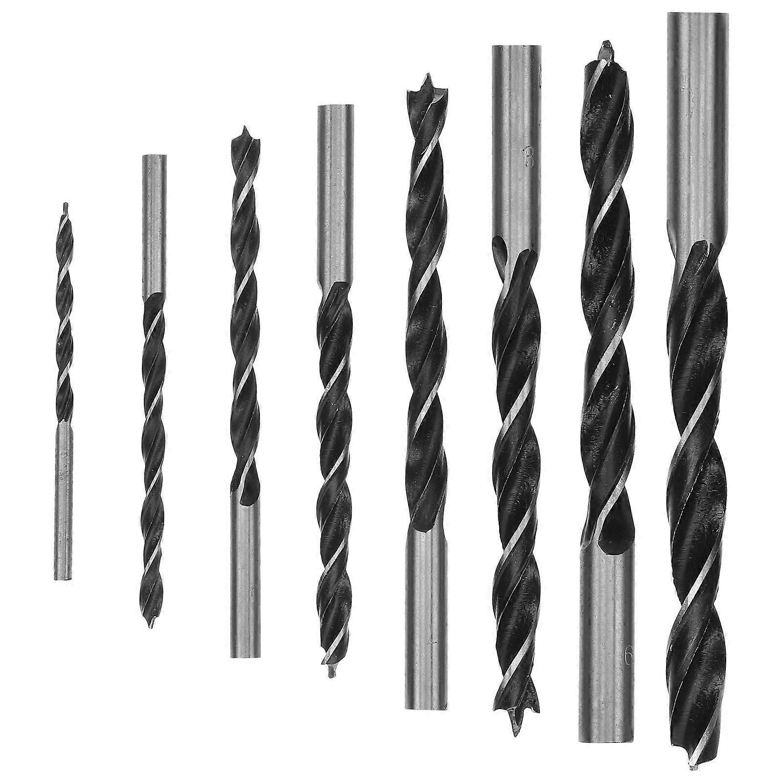Stainless Steel Drill Bit Set for Woodworking with High Hardness and Durability 3 to 10mm