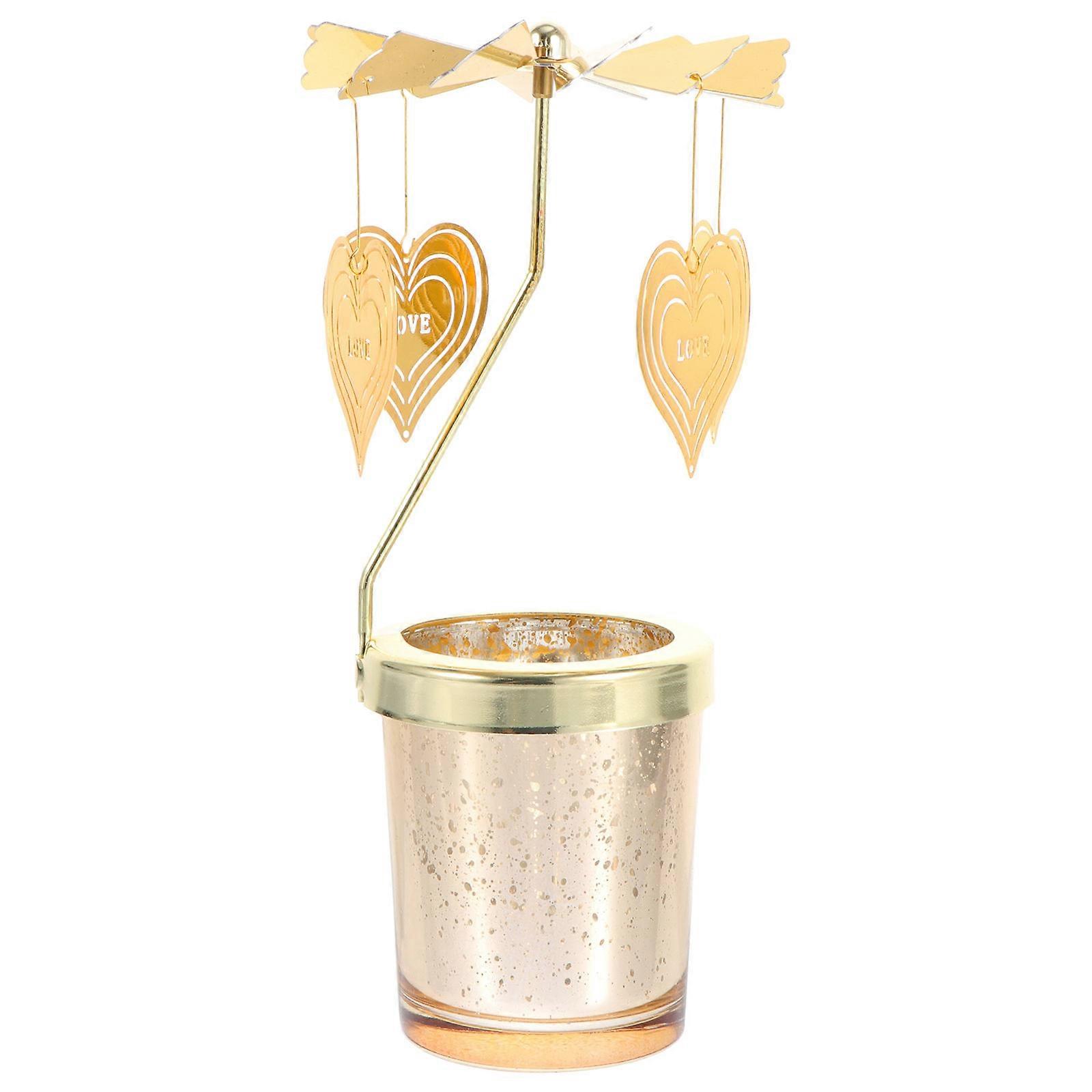 Rotating Candlestick Centerpiece Romantic Candlelight Dinner Decor