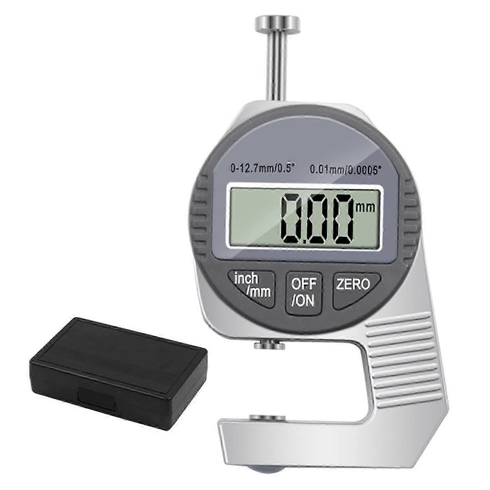 Jauge d'épaisseur numérique portable, mesure de la pression du pouce de 0 à 12,7 mm