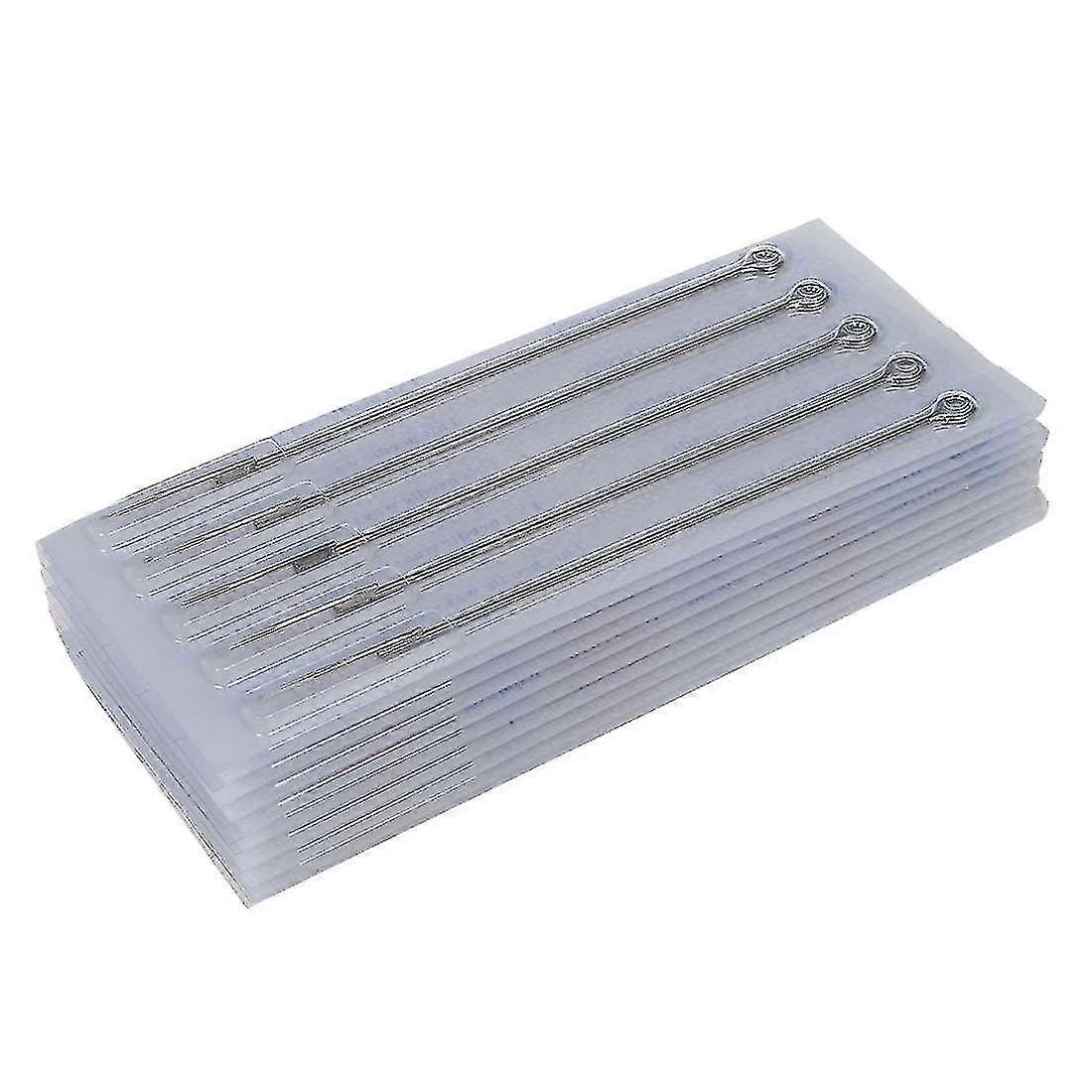 50 aiguilles de tatouage rondes de 3 ml en acier inoxydable