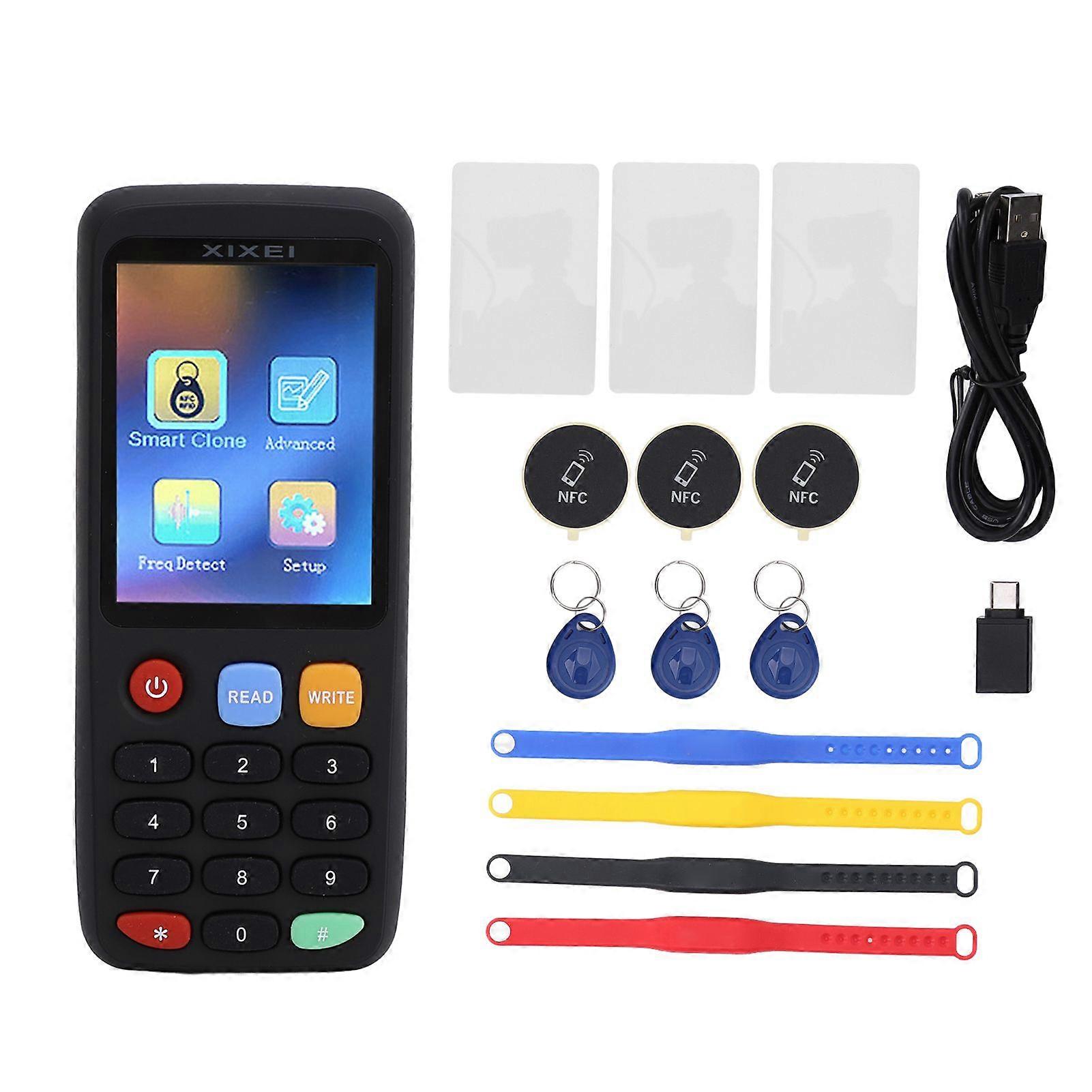 NFC Card Duplicator Decryption Editing Analysis Full Band IC Copier Machine for Phone Bracelet 5V 0.5A