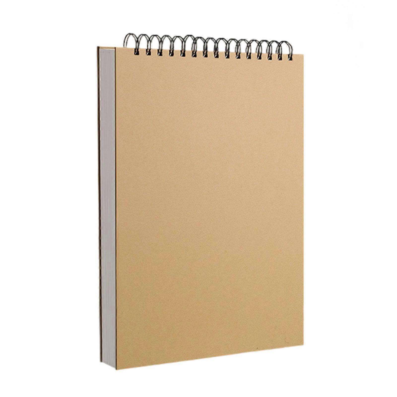Removable Page Sketch Notebook 16K/A4/8K Size 60 Sheets Kraft Cover for Creative Projects Multicolor