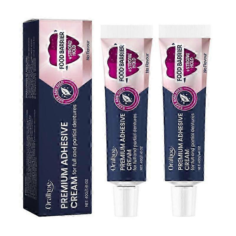 Denture Fixation Adhesive - Enhances Comfort While Wearing Dentures, Prevents Loose Fit