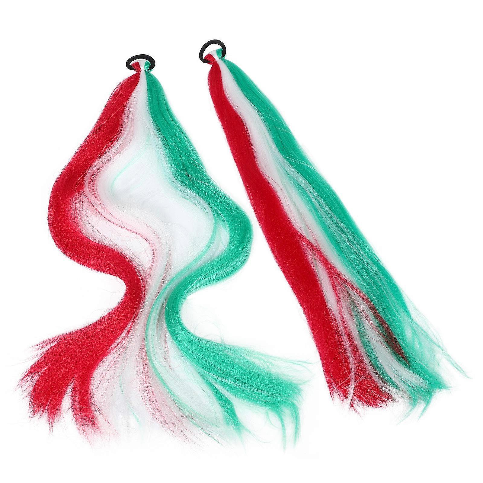 Ponytail Extension For Children Colored Hair Extension Kids Daily Performance 66.00X4.00X0.30cm 2Pcs