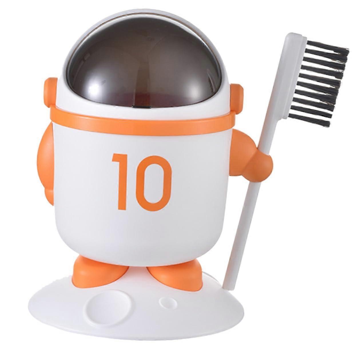 Astronaut Trash Can Desktop Small With Lid, Living Waste Bin, Plastic, SpaceThemed Desk Waste Bin