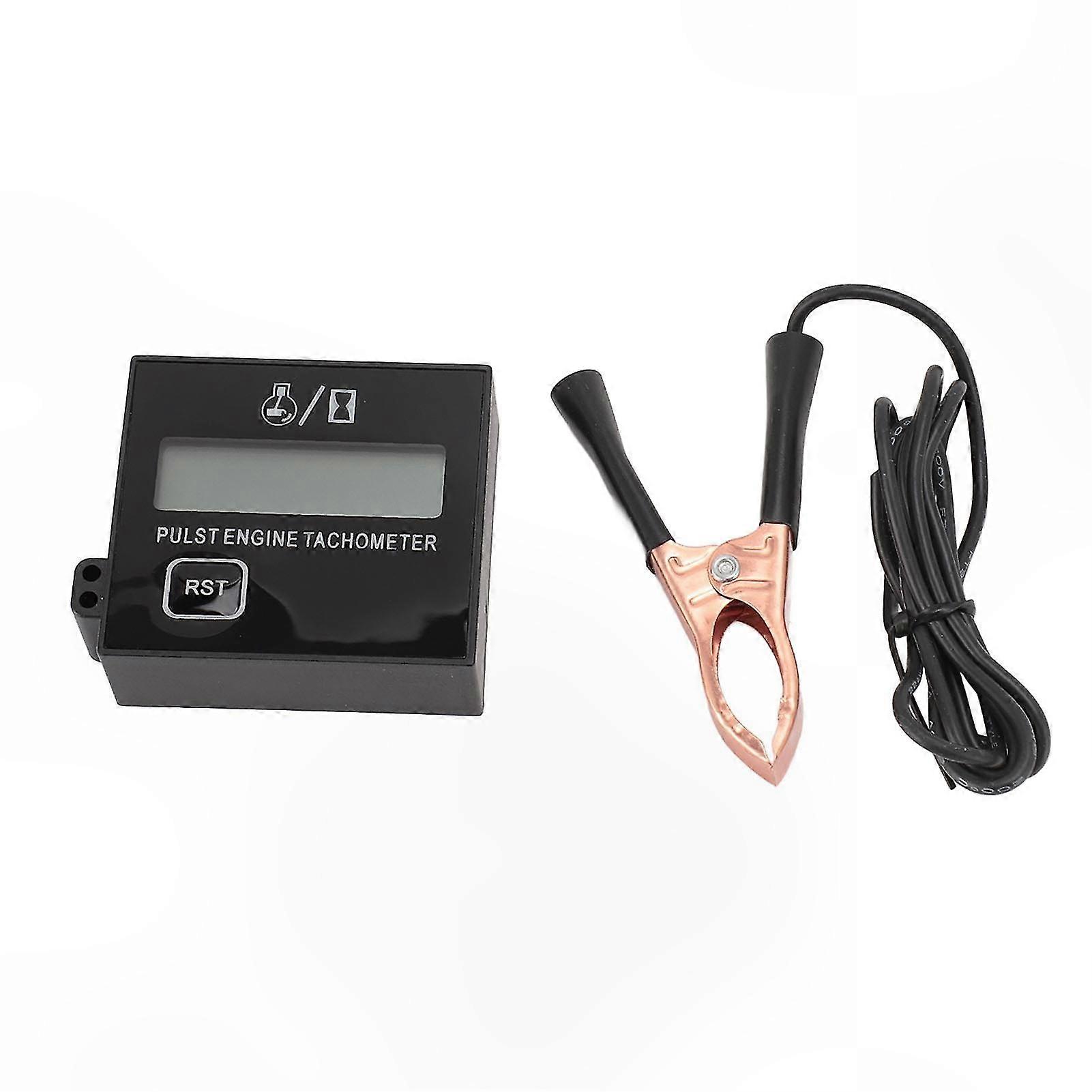 Digital Tachometer for 2 or 4 Stroke Engines, 100RPM - 30000RPM, Auto Reset Function & Rechargeable Battery