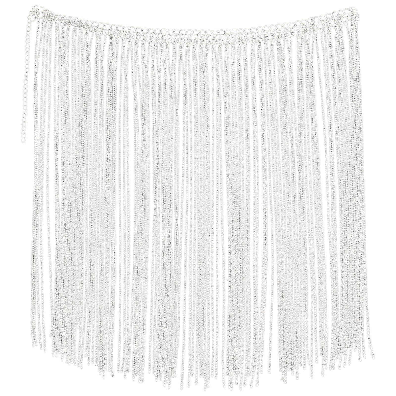 Here's a refined product description for your **Metal Waist Chain With Unique Tassel Design**:
**Elegant Metal Waist Chain with Unique Tassel