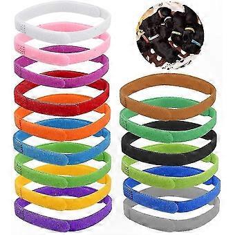 Colliers d’identification pour animaux de compagnie de couleurs assorties pour chiots et chatons, paquet de 15