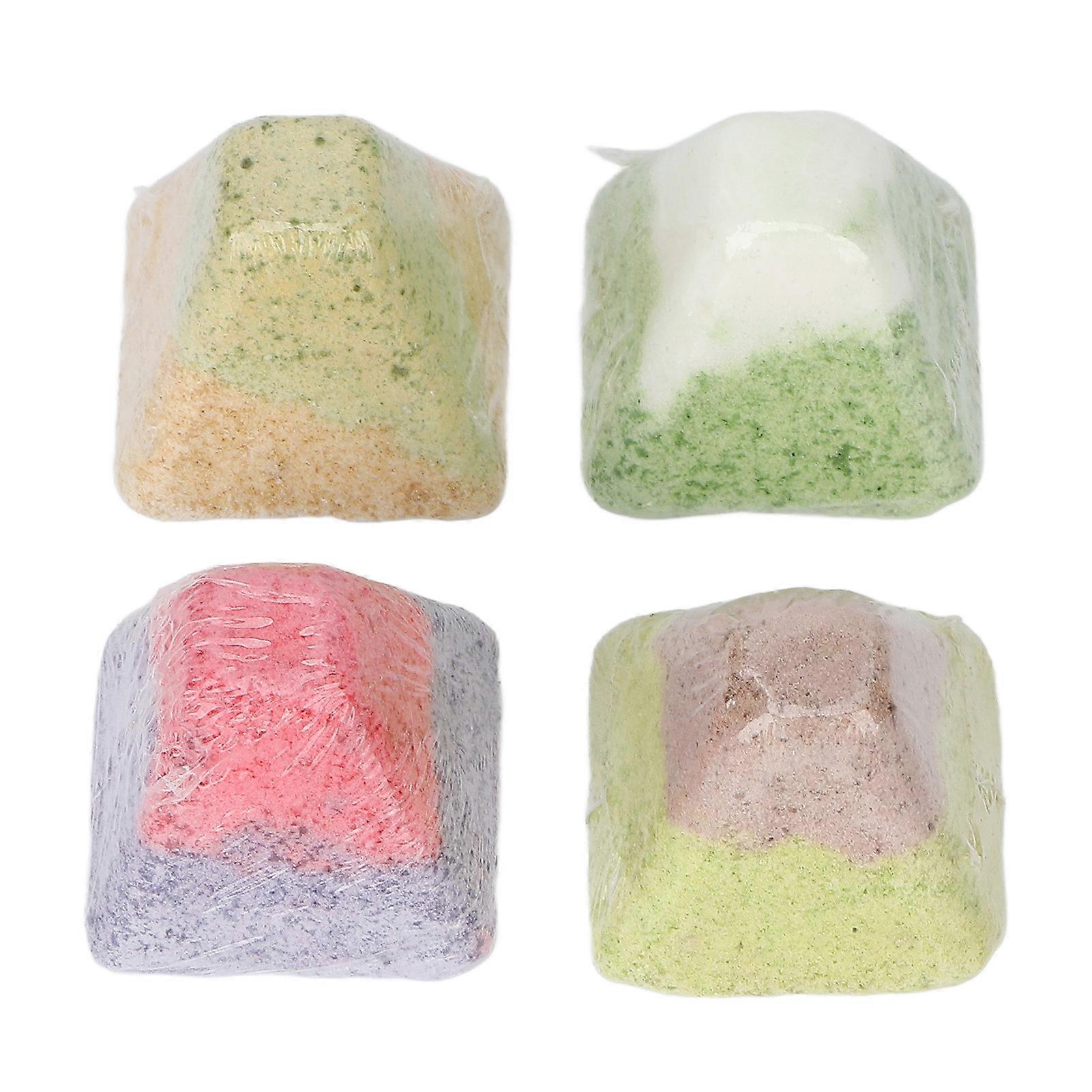 4pcs 30g Volcano Shaped Herbaceous Foot Soak Balls Fast Dissolve