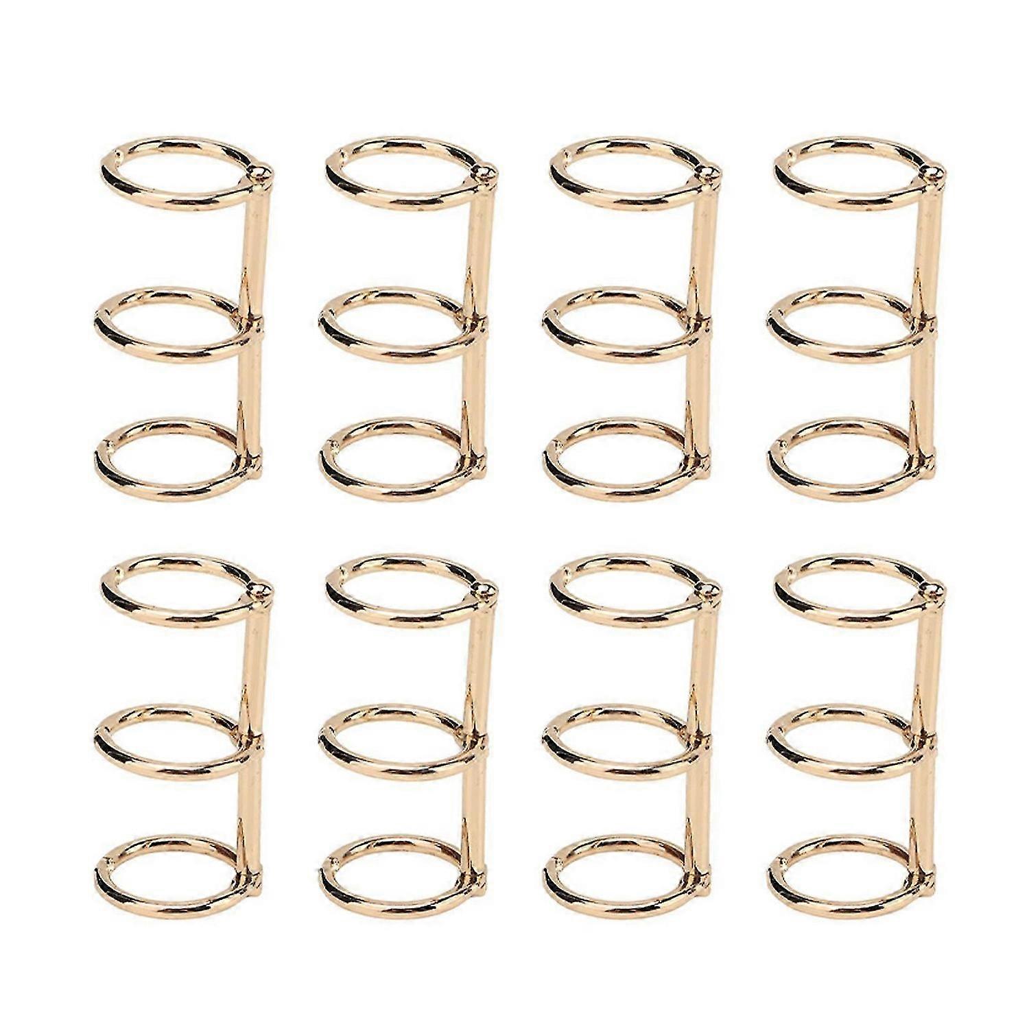 2025 Latest Model Binder Rings Reusable 3 Hole Electroplated Metal DIY Hand