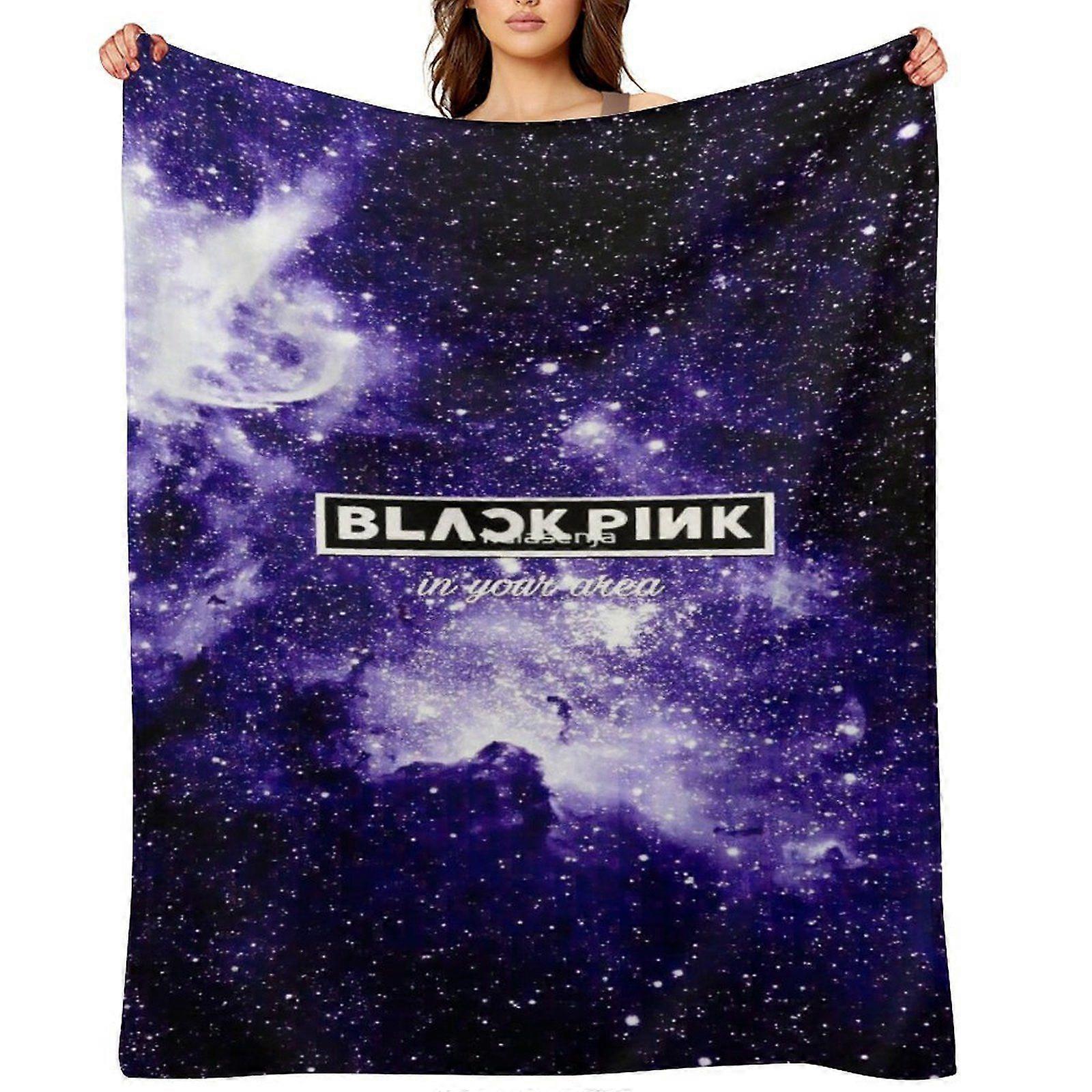 BLACKPINK رمي بطانية هدية ، بطانية من الفانيلا ، مناسبة للرجال والنساء ، مناسبة لجميع الفصول ، بطانية دافئة ، ديكور منزلي (89) 125x100 سم