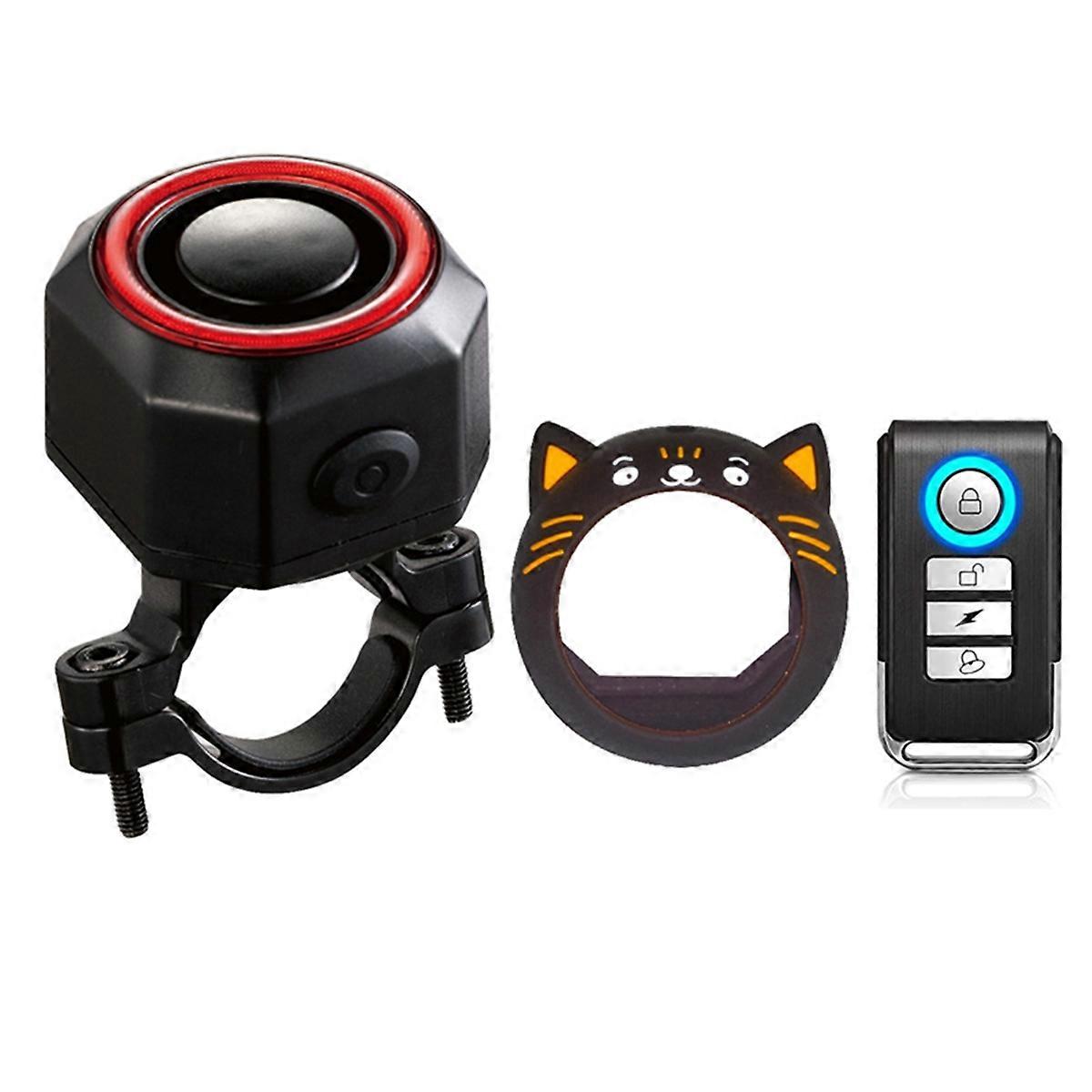 Bicycle Burglar Taillight Waterproof Brake Sensing Tail Lamp Remote Control USB Charge Bike Rear Li