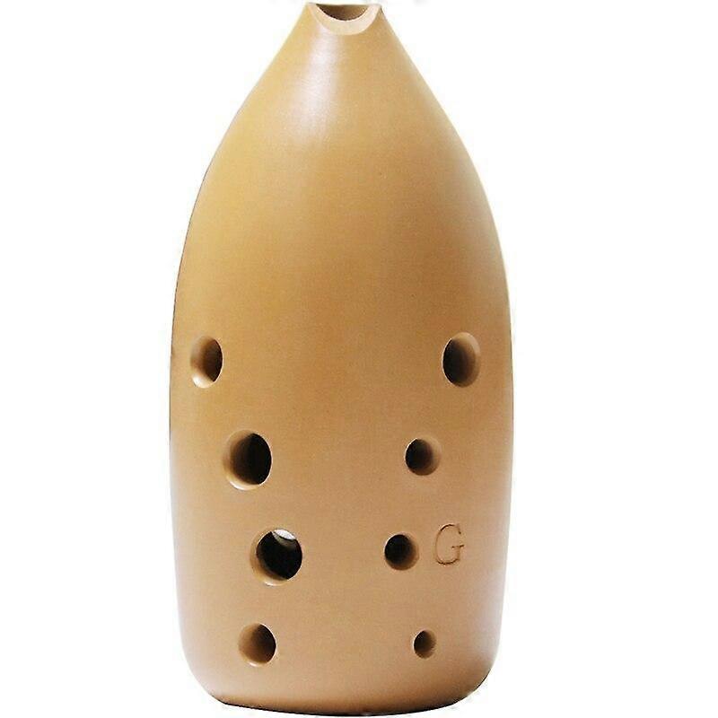 10 trous Poterie jaune Xun chinois ancien Ocarina G Ton| ocarina