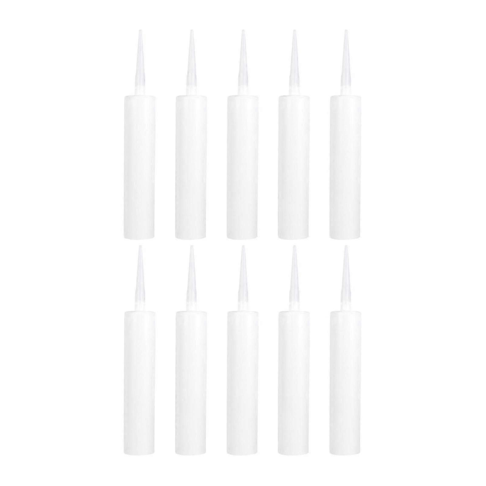 Refillable Empty Caulk Cartridges 310ml with Nozzles for Tiles, DIY Crafts, Home Maintenance