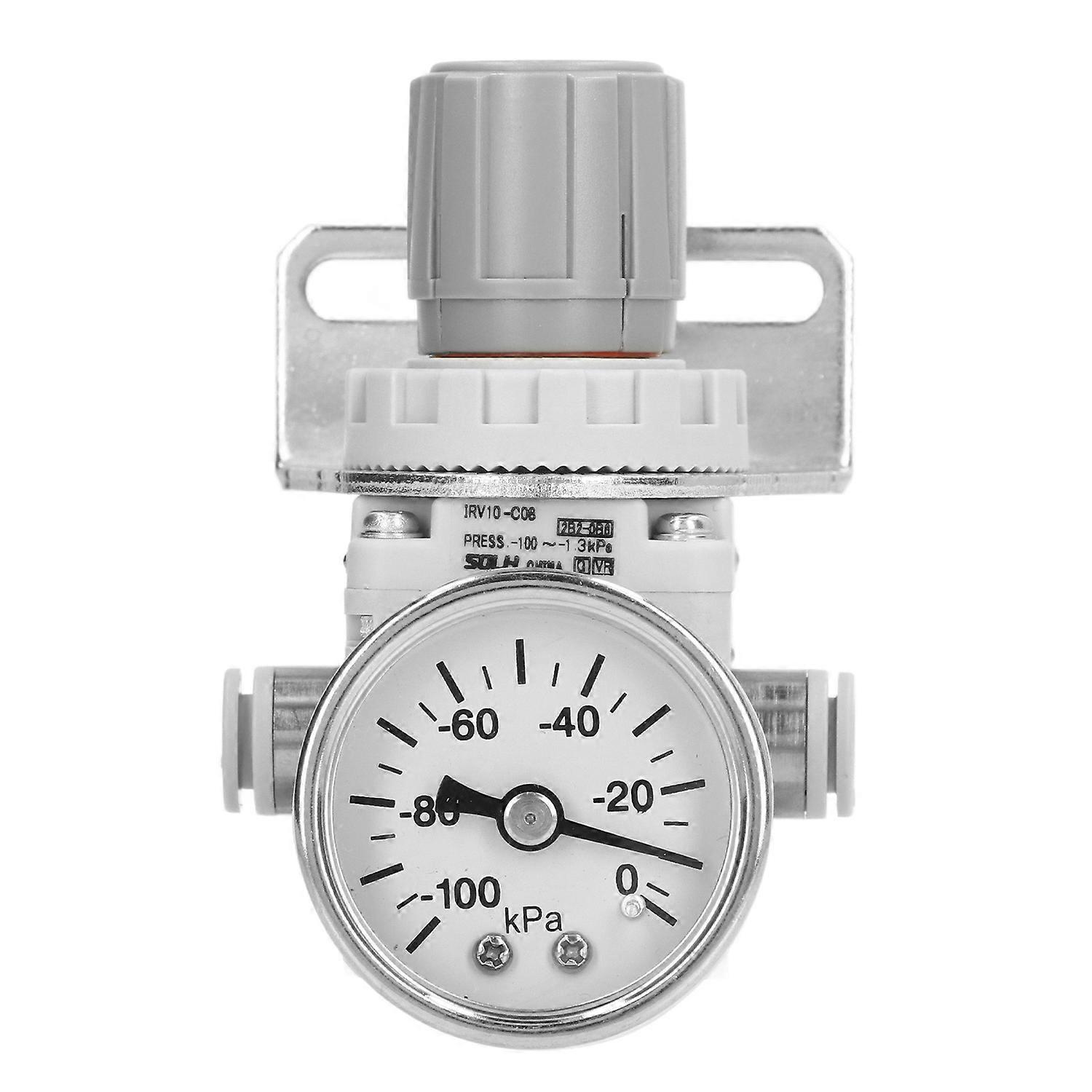 Feature:
1. ‑100 to ‑1.3Kpa: This air regulator features a operating pressure from ‑100 to ‑1.3Kpa, 