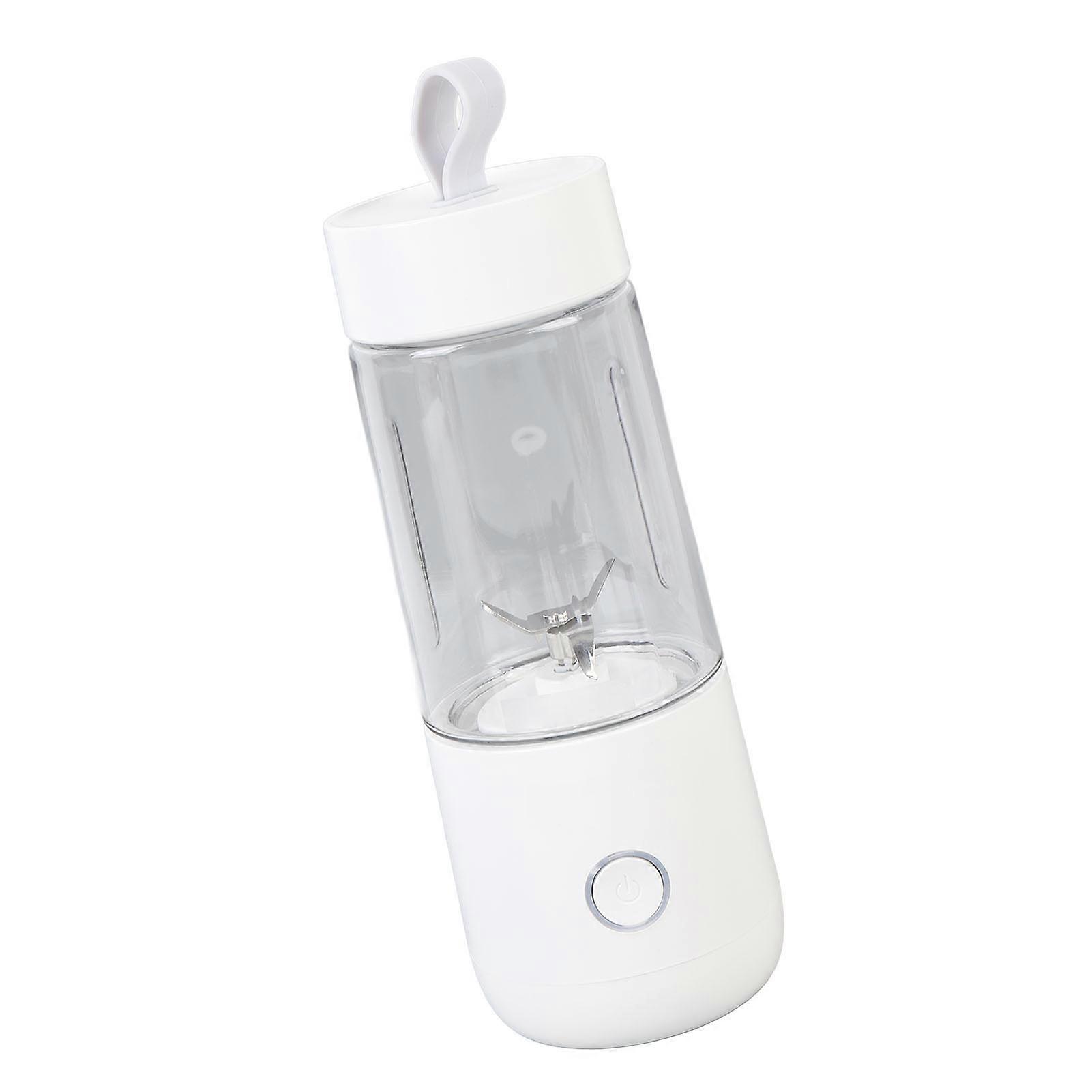 Portable Blender 350ML White 6.5x20cm Cordless Rechargeable Cup