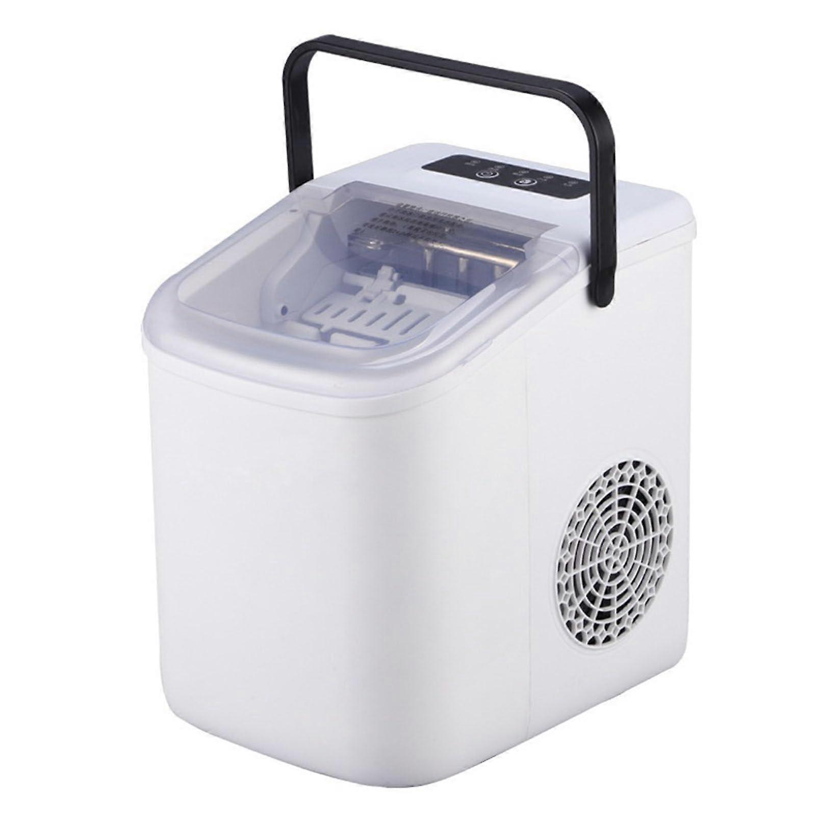Countertop Ice Machine With Portable Handle 9Cubes In 78 Minutes 810 KG/24H SelfCleaning For Home Kitchen Office Bar