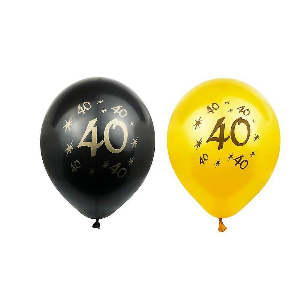 Number 40 Balloons Birthday Decoration Latex Balloons for 40Pcs Use