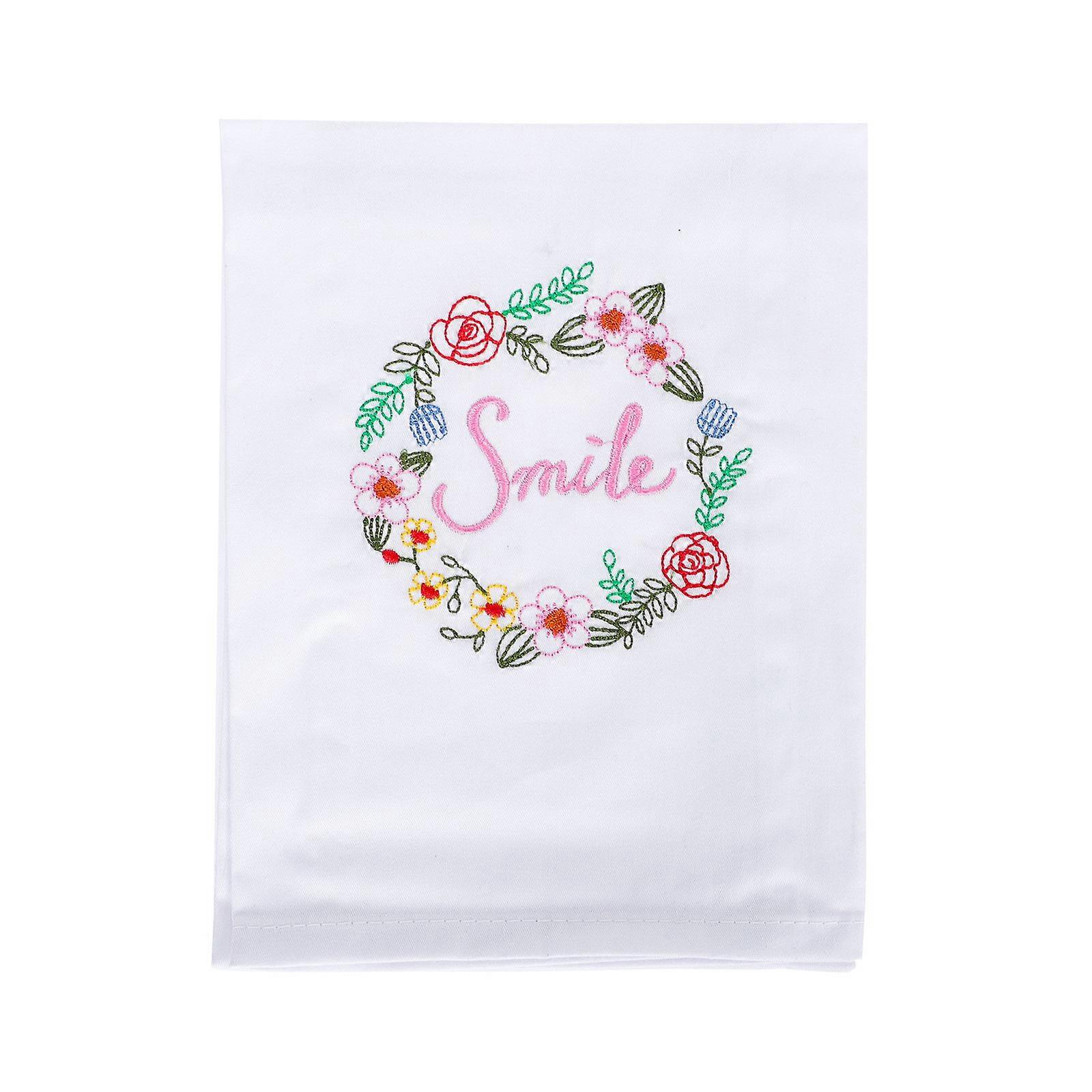 Cotton Table Napkin Embroidered for Home Use 1 Piece Cloth Wine Glass Cushion