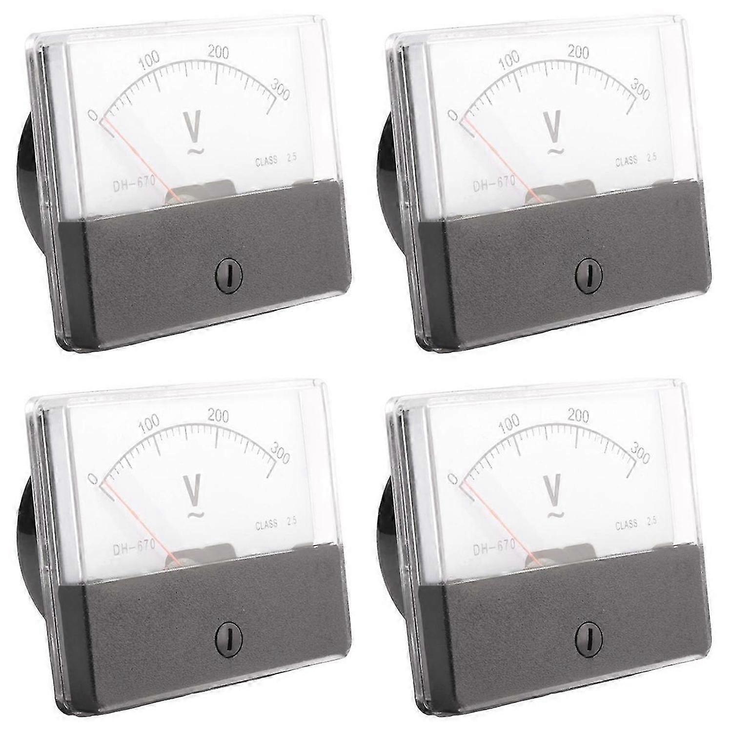 Rectangle AC 0-300V Gauge Analog Panel Meter Voltmeter DH670