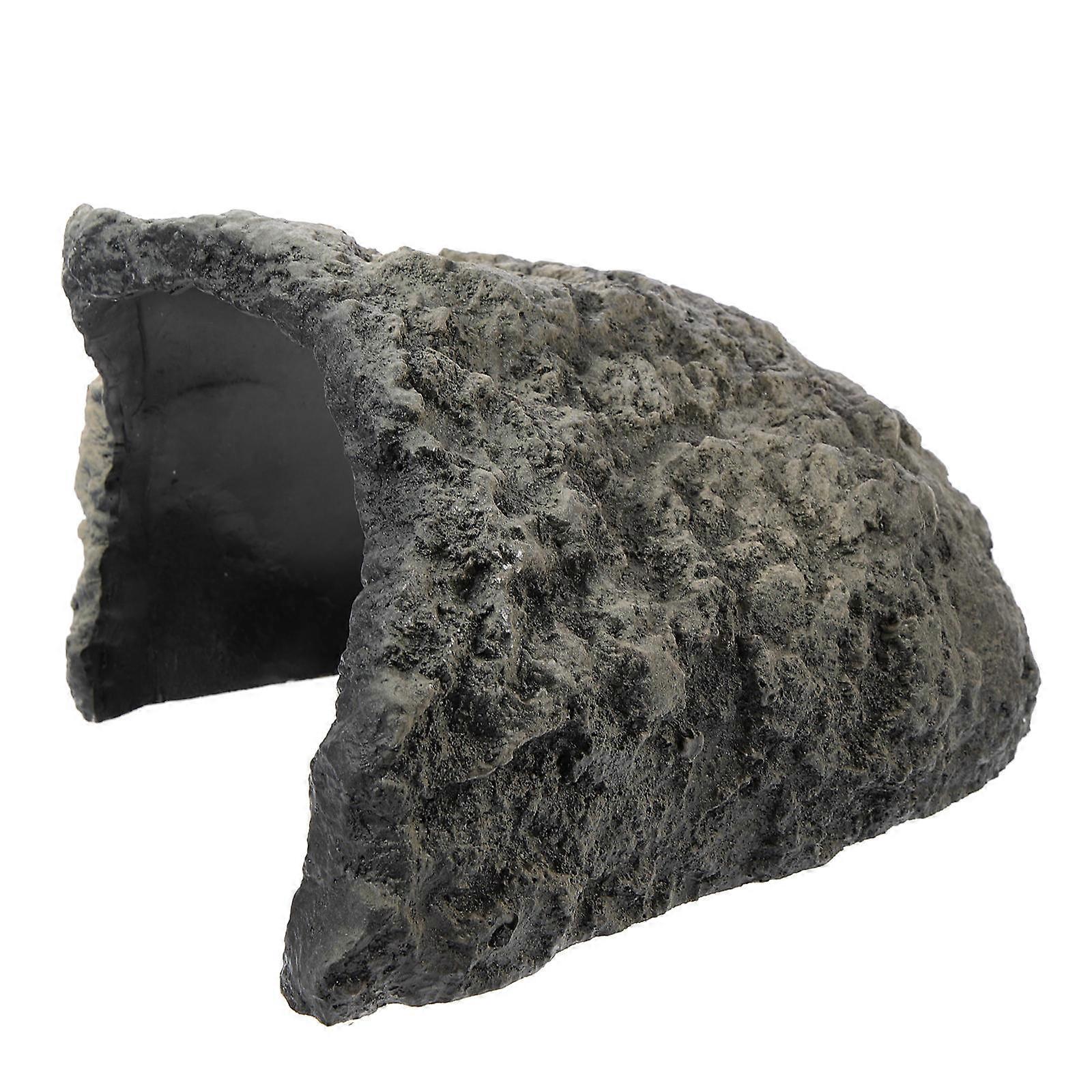 Reptile Hide Cave Resin Turtle House for Decorative Terrarium 2Pcs