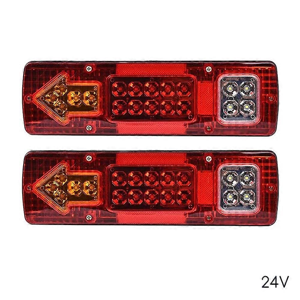 Turn Signal Reverse Brake Light Easy Installation Rectangle Led Tail Lights Car Part