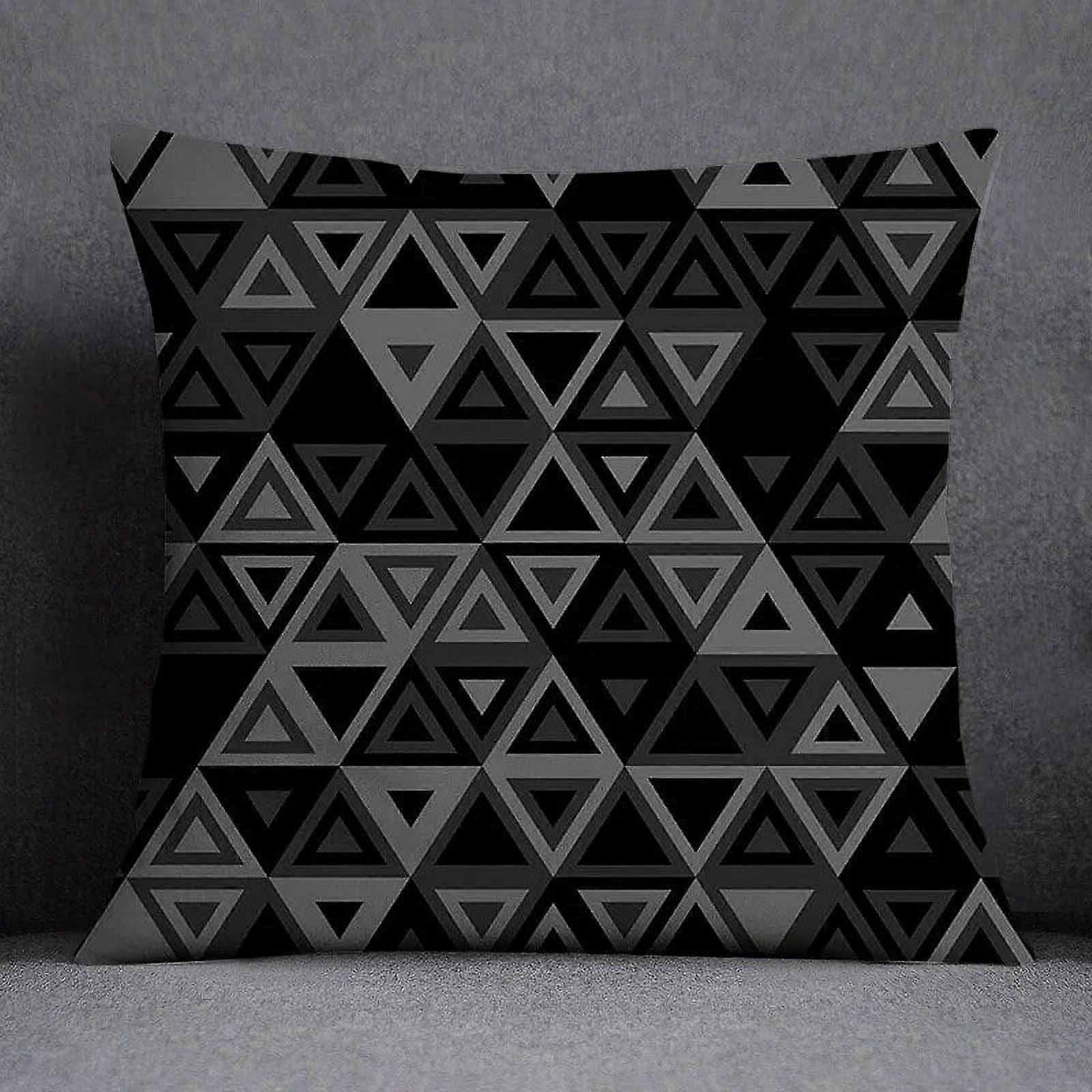 Pillow Cases Cotton Linen Geometric Simple Pattern Collection Home Decor Pillowcase Square Office