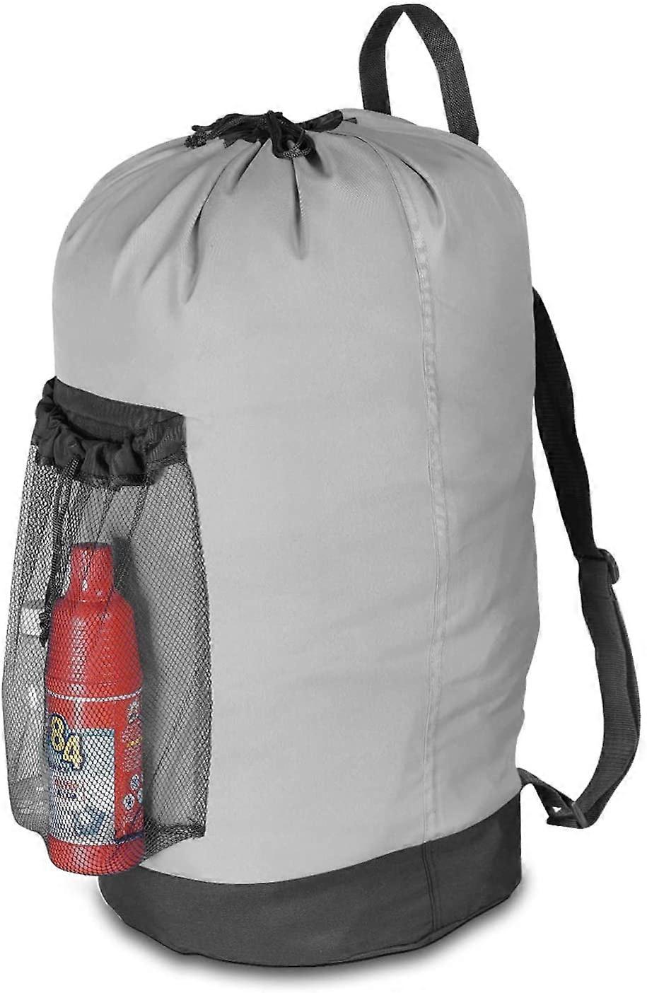 Extra Large Heavy Duty Laundry Bag, Backpack for College, Travel with Adjustable Strap & Pockets, Dirty Clothes Hamper, Dorm Essentials