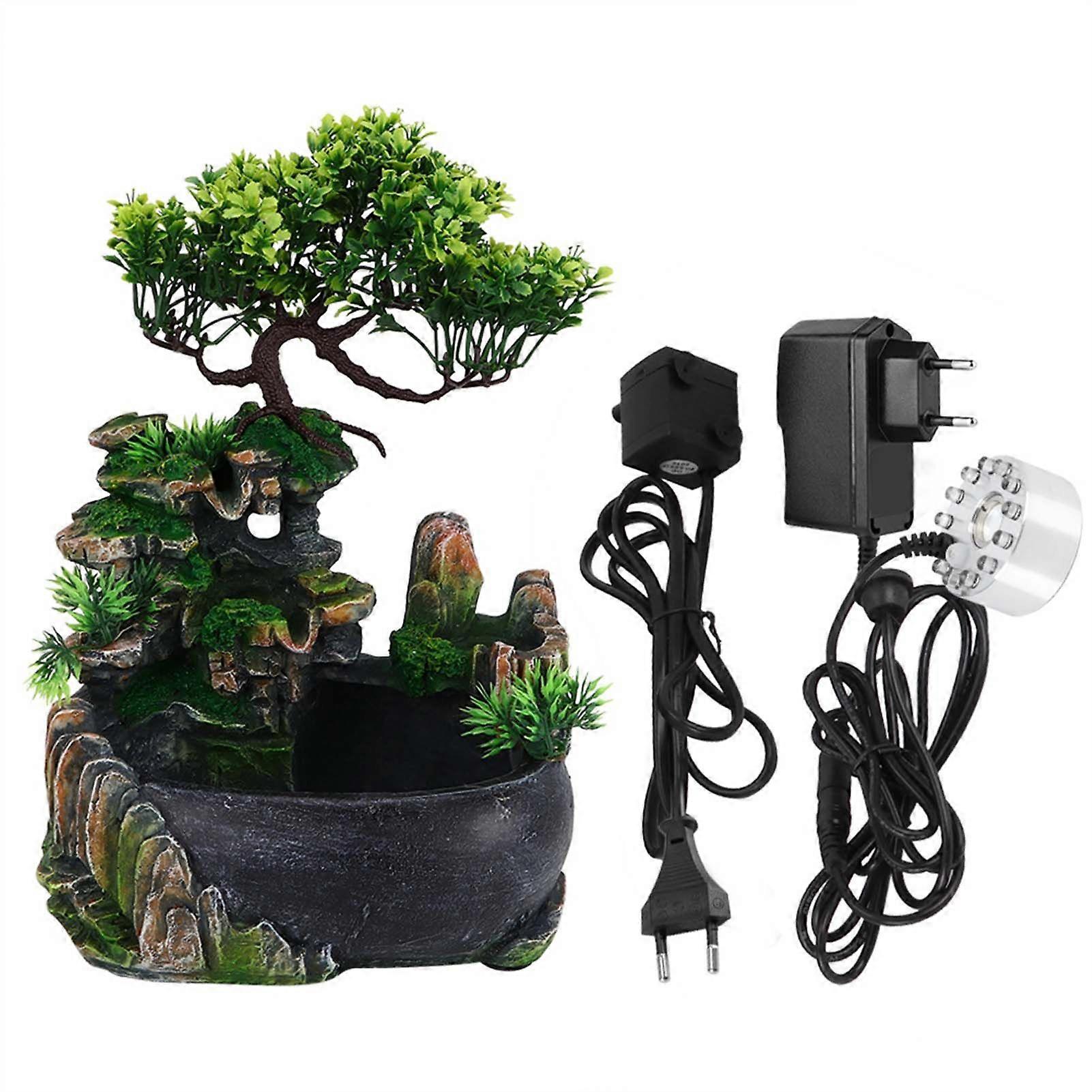 Atomizing Desktop Fountain Waterfall Humidifier for Office Home Desk Decoration