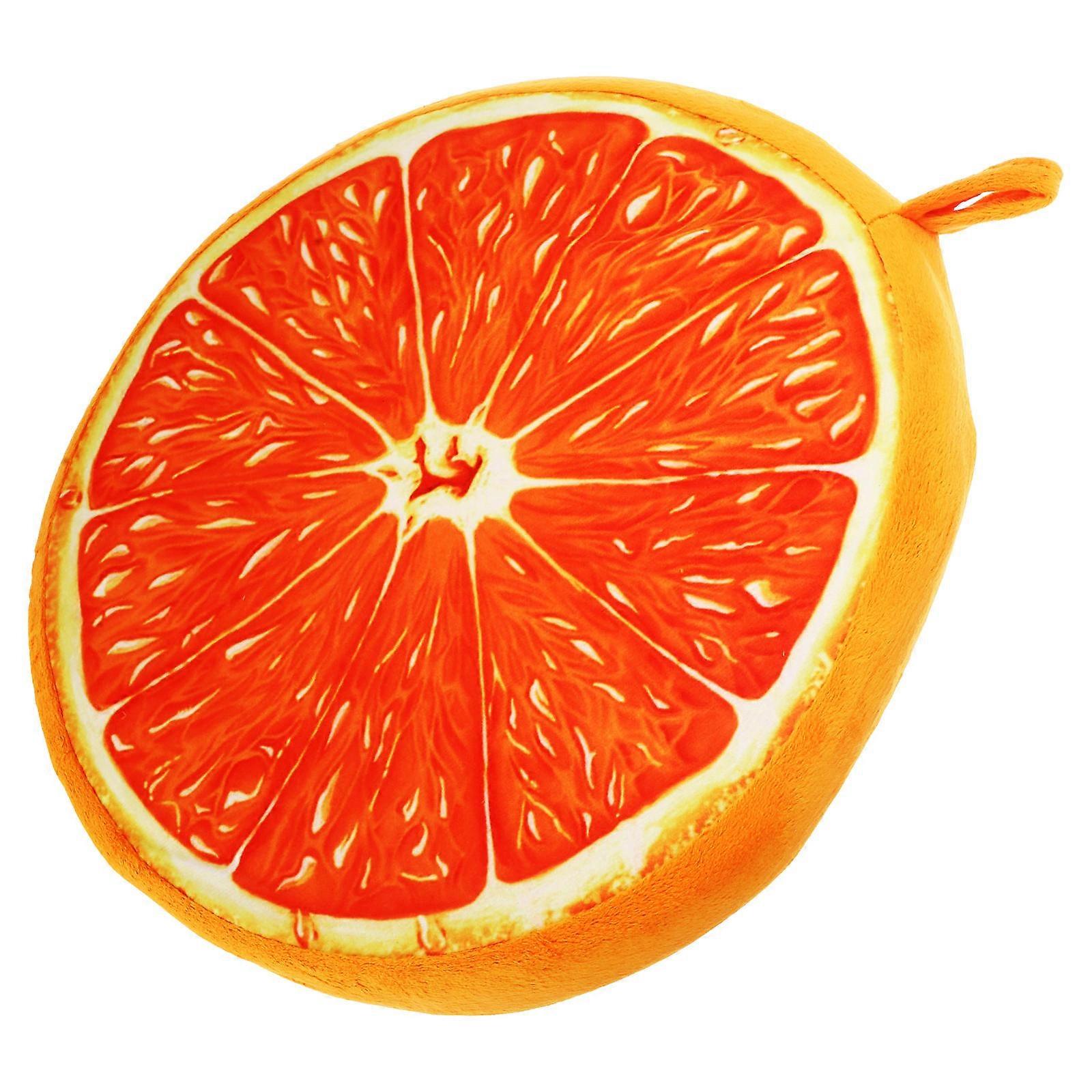 3D Fruit Orange Cushion Pillow for Sitting 6Pcs Multi Color Plush Set