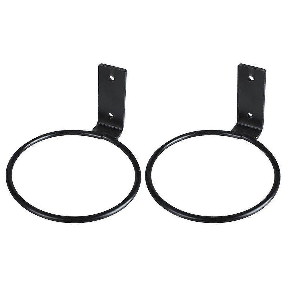 2Pcs Wall Mount Pot Holder Planter Hanger Hook Ring Bracket for Balcony Garden