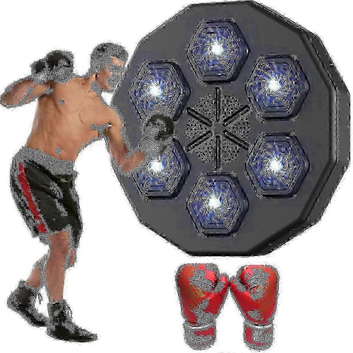 Electronic Boxing Wall Target with App Control Includes Training Gloves