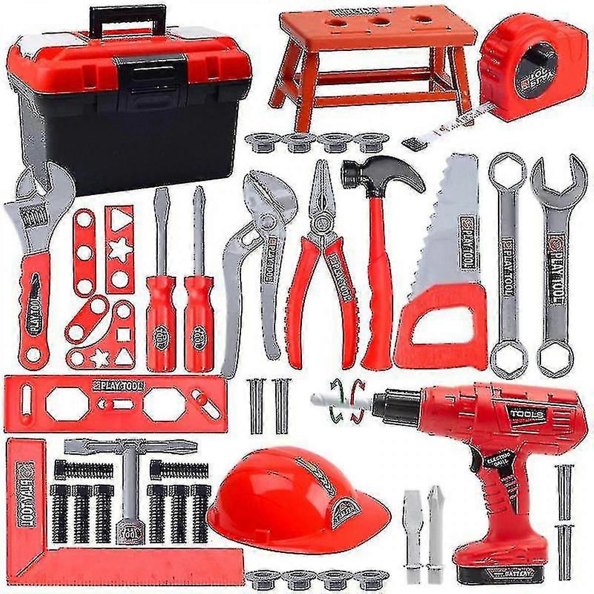 Children's Toolbox Engineer Simulation Repair Tools Pretend Toy Electric Drill Screwdriver Tool Kit