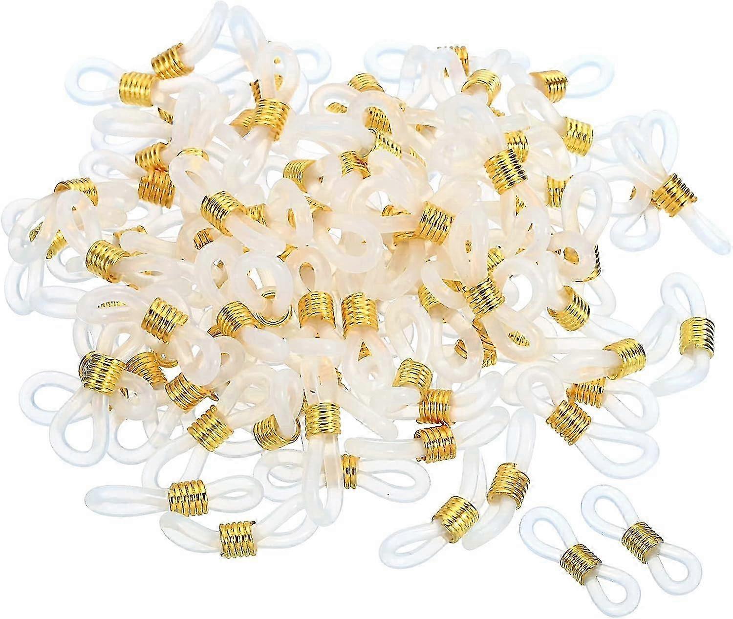 Eyeglass Chain Connector, Adjustable Anti Slip Silicone Rubber Strap Holder Chain End Loop 2025