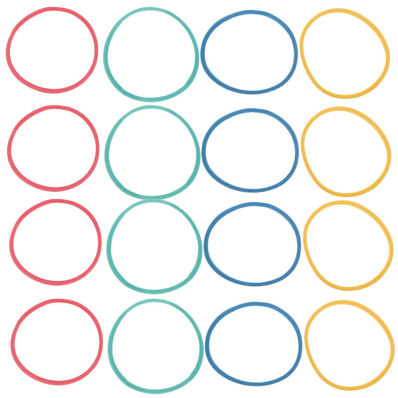 Stretchable Rubber Bands Colored Bands for Office Use 180Pcs Variety