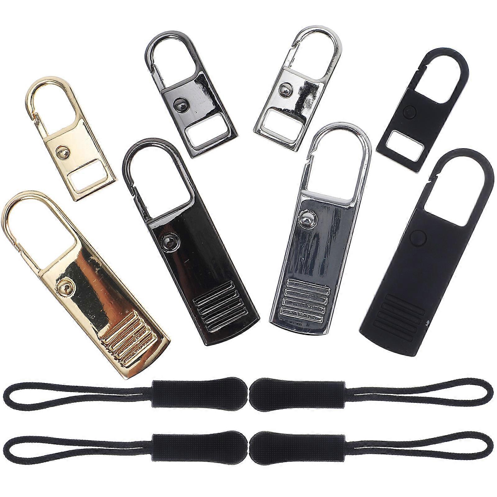 Universal Zipper Pull Replacement 12Pcs Zipper Pull Tabs for Luggage