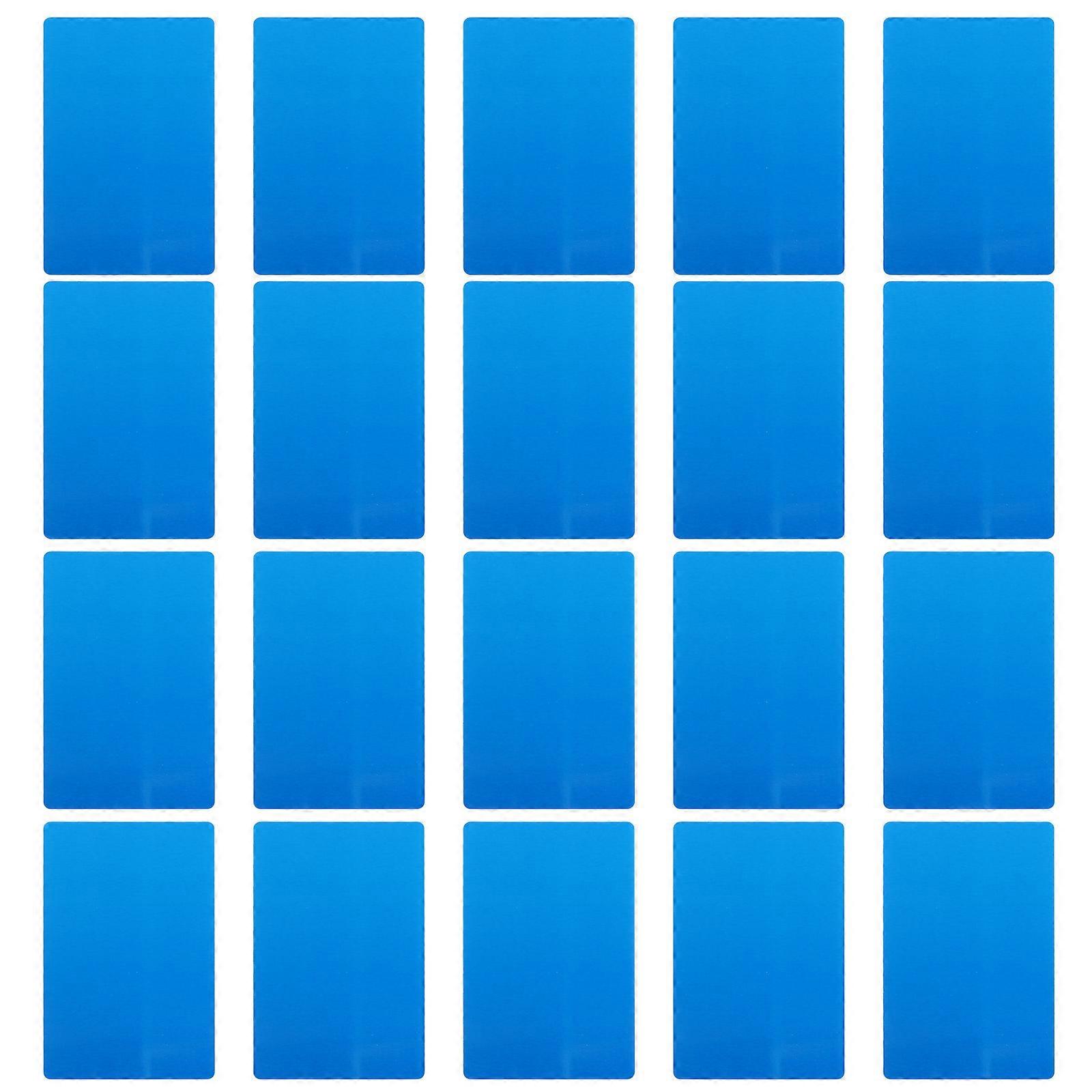 Engraved Marking Machine Cards Aluminum Business Sheets 150Pcs