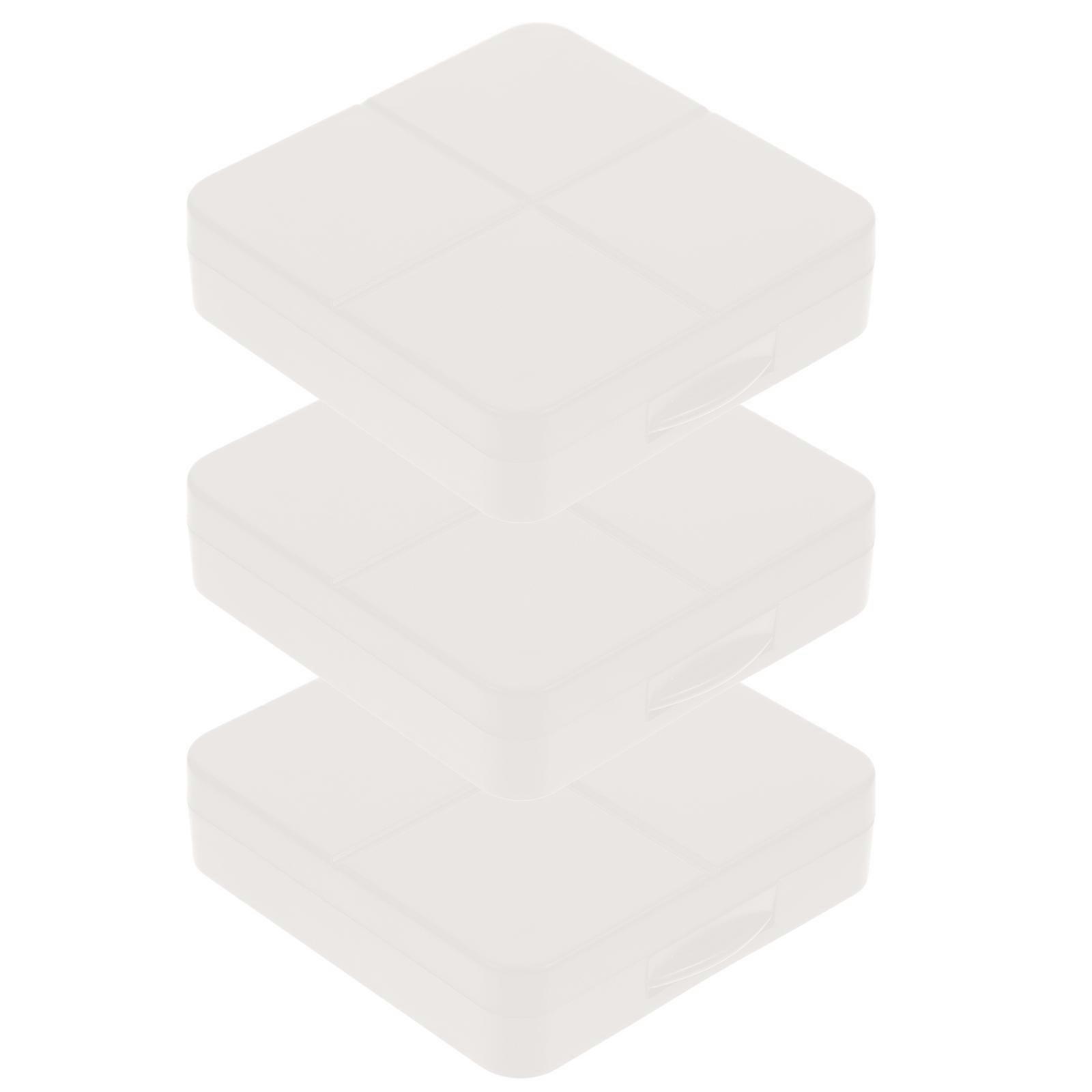 Square Travel Contacts Lens Case Set With Mirror Ideal For Family Members On The .55x2.55x0.79in