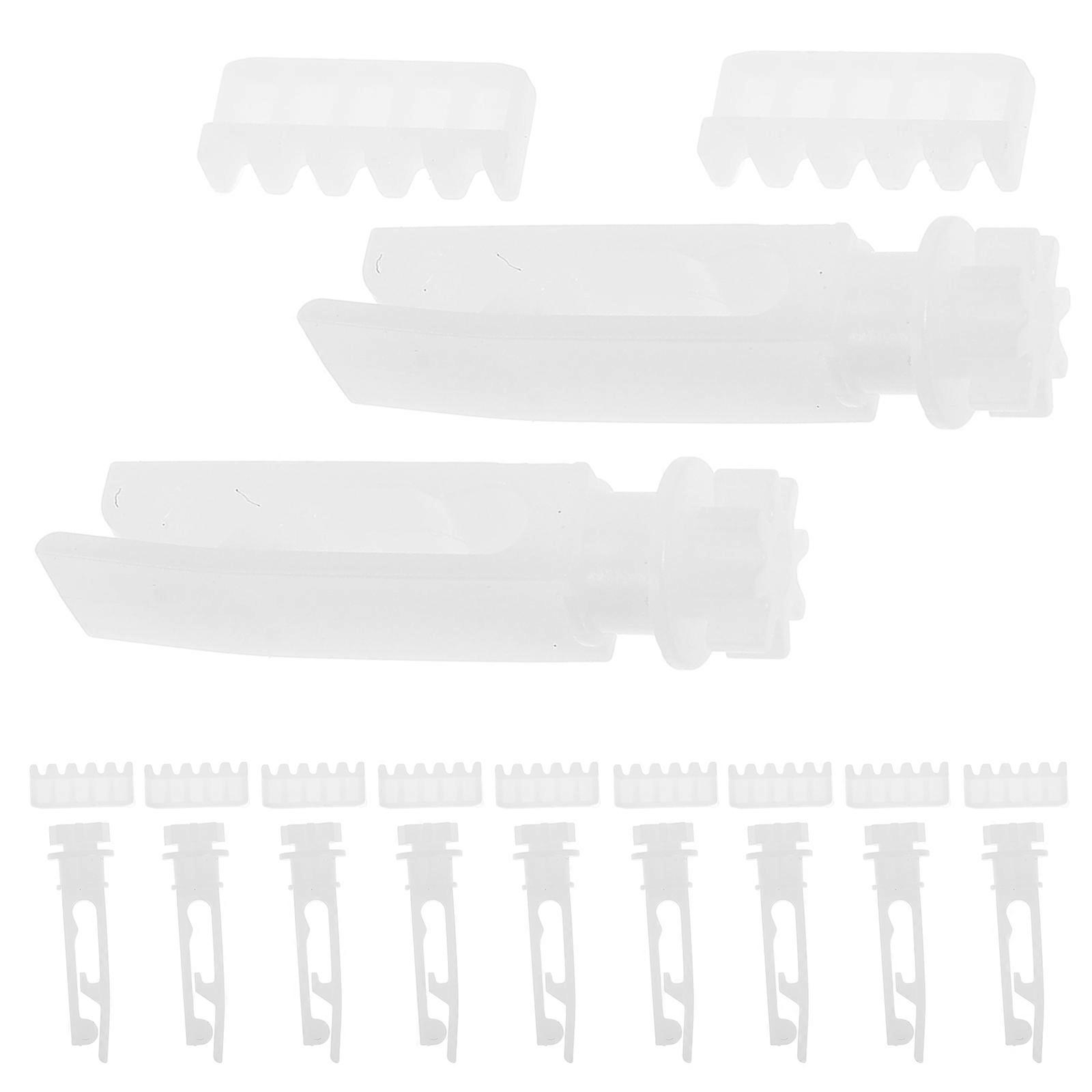 Vertical Blind Stem Replacement Kit 48 Sets For Vertical Blinds Home Use White Adjustable Hooks
