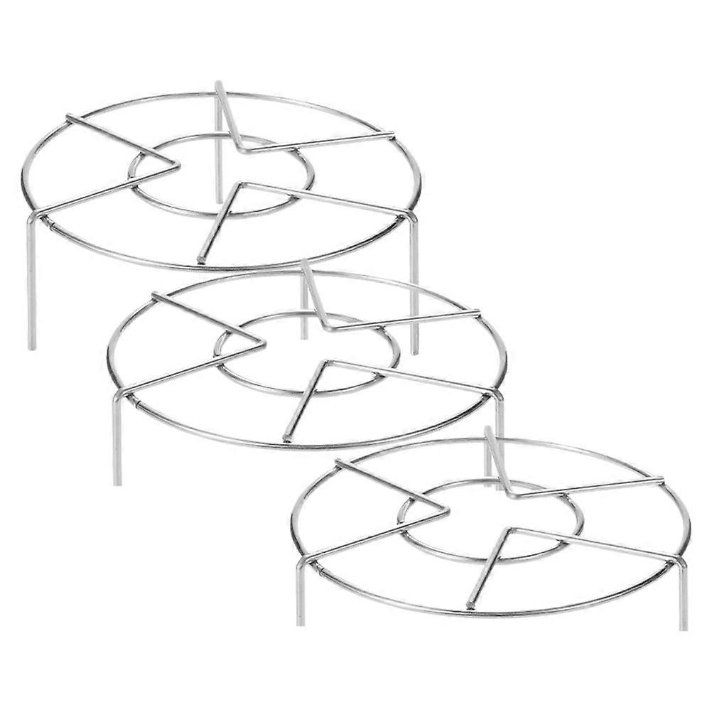 Silver Steam Rack Galvanized Iron Kitchen Steamer Rack for 9Pcs Set