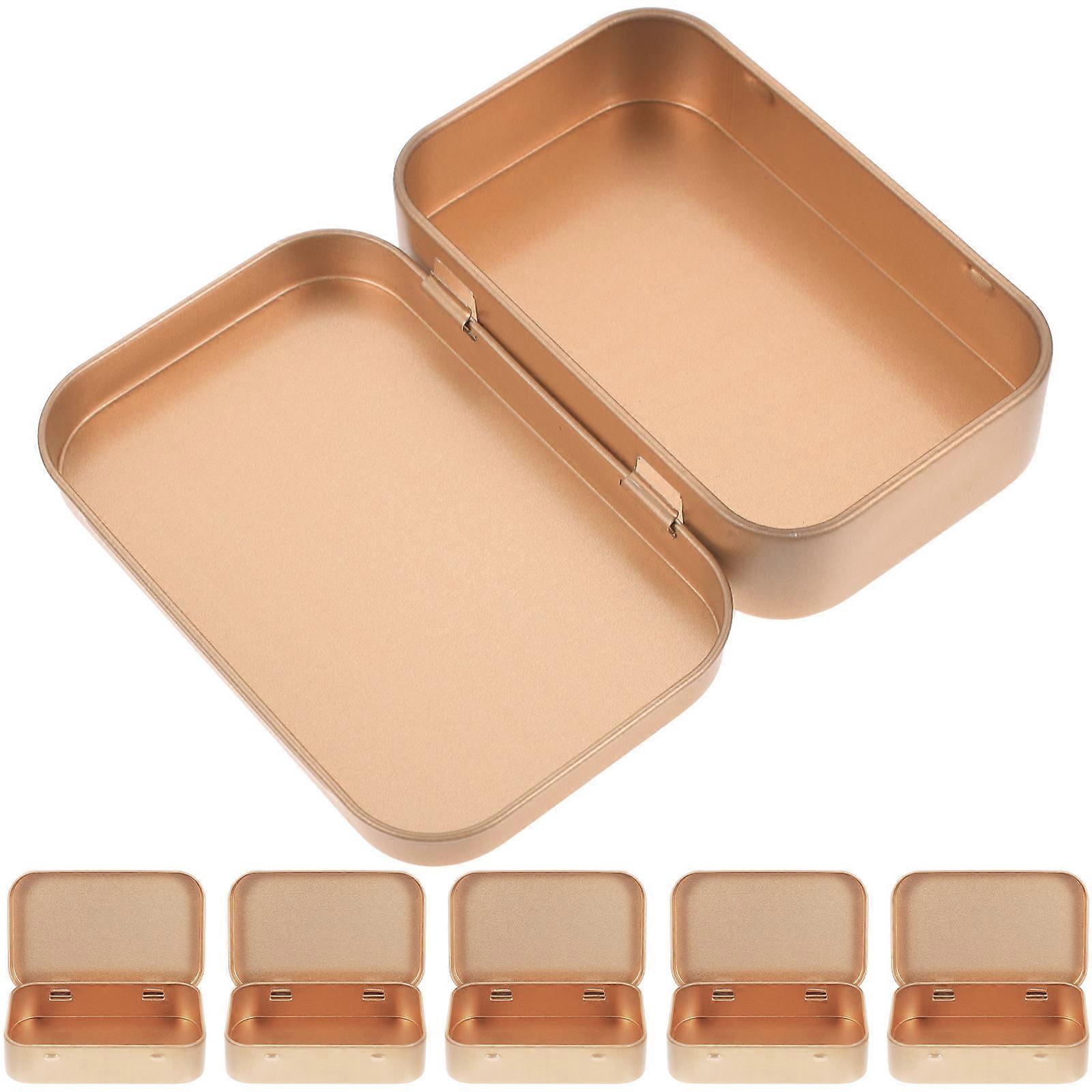 Tinplate Storage Box Small Tin Box with Lid for Storage 30Pcs