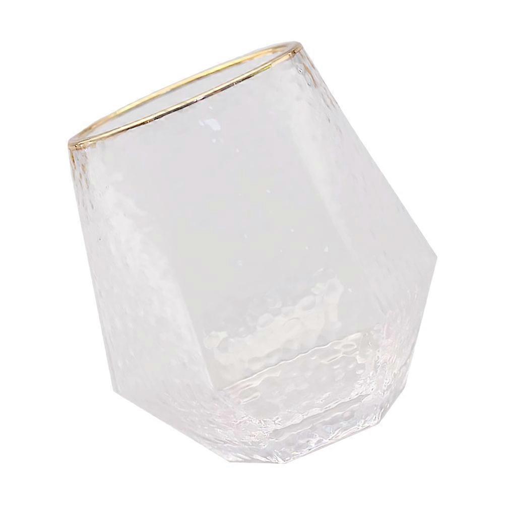 Glass Water Mug Cup for Practical Use 2Pcs Transparent Beer Mug