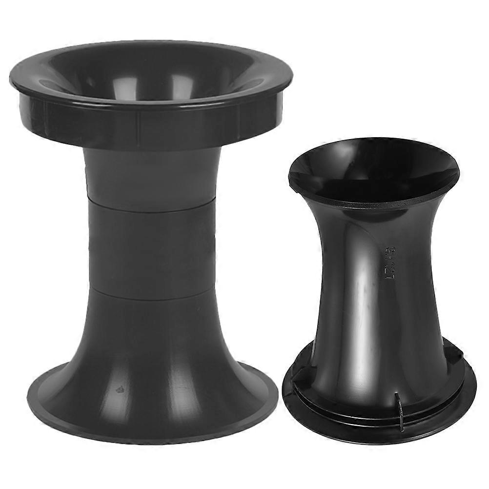 Speaker Port Tube for Bass 6Pcs Black ABS