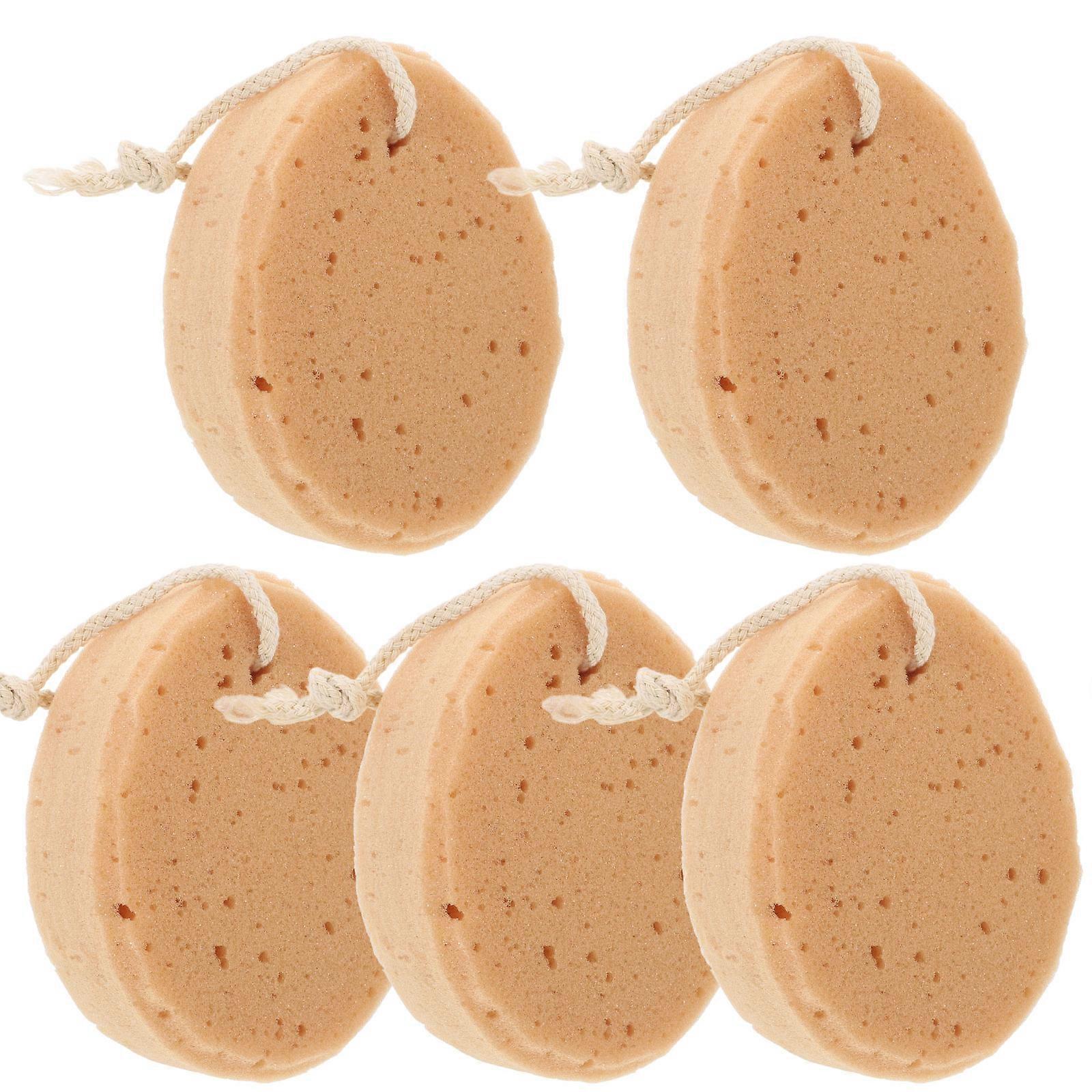 Artificial Sponge Bath Sponge for General Cleansing 30Pcs Brown Supplies