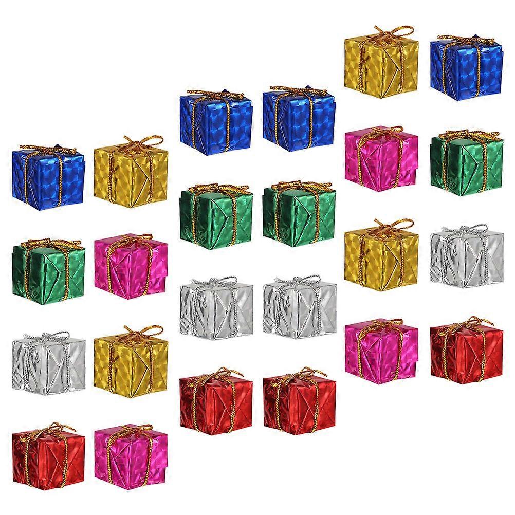 Xmas Tree Gift Box Decor for Christmas Hanging 90Pcs Assorted Color Pendants