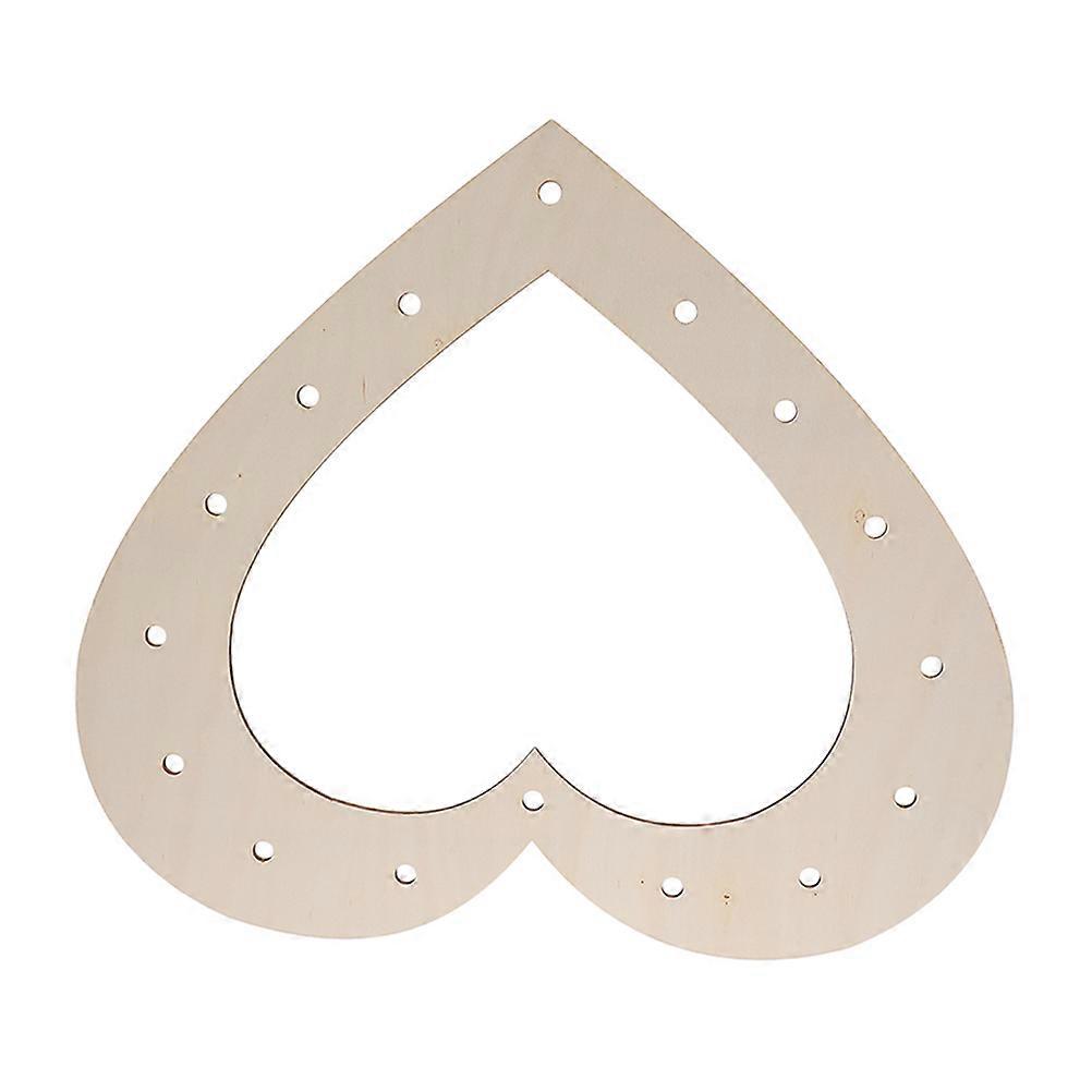 Heart Shaped Wood Wreath Frame for Wedding Decoration 4Pcs DIY Craft Kit