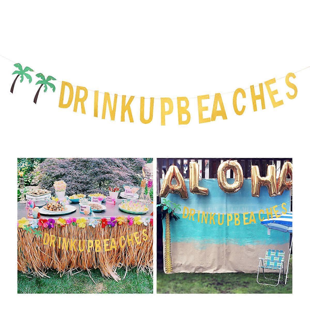 Flag Hawaii Vacation Flag Beaches for Decoration 2Pcs